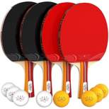 NIBIRU SPORT Professional Ping Pong Paddles and Balls - Complete Table Tennis Paddle Set w/ Storage Case