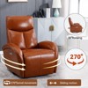 CAVINAS 3-in-1 Rocking Recliner Chair with Swivel, Adjustable Lumbar Support & USB Charging Ports, Modern Accent Chair for Living Room - 3 of 4