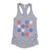 Simply Sage Market S.W.Smiley Stacked 4th of July Smiley Racerback Tank - 3 of 4
