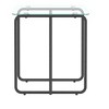 NicBex Modern 39.37" Rectangle Coffee Table with Tempered Glass Top and Metal Cross Legs for Living Room and Bedroom - 3 of 4