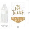 Big Dot of Happiness It's Twins - Gold Twins Baby Shower Bunting Banner - Party Decorations - Welcome Babies - 2 of 4