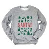 Santa Christmas Icons -  Womens Sweatshirt - 2 of 4