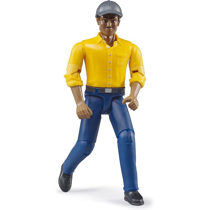 Bruder Construction Worker, Medium Skin (yellow shirt), 2 of 4