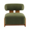 Racxily 27.25" Accent Chair, Boucle Lounge Chair, Upholstery Armless Chairs, with Solid Wood Frame, for Living Room, Bedroom and Office - 4 of 4