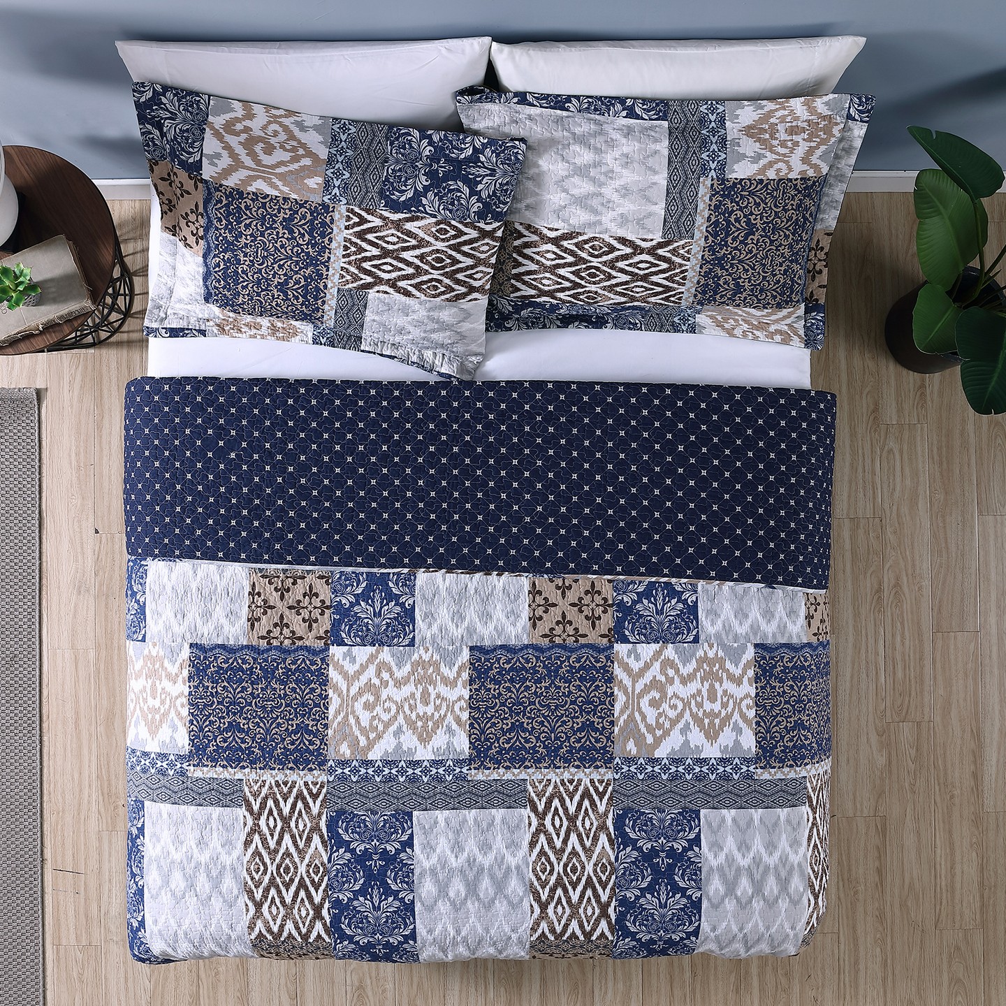 Комплект с покрывалом Modern Threads Laura Printed Reversible Quilt Set — фото 2
