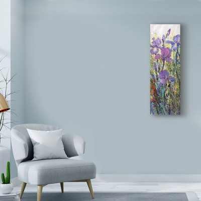 Tim OToole Purple Iris Field Canvas Art