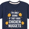Boys' - Instant Message - Only Going if They Have Chicken Nuggets Short Sleeve Graphic T-Shirt - 2 of 4