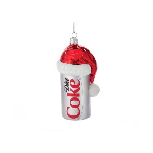 Kurt Adler Glass Ornament for Christmas Tree, Festive Diet Coke - 1 of 3