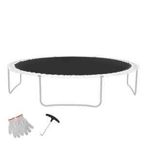 VEVOR Replacement Trampoline Mat, Universal Jumping Mat for 14ft Round Trampoline, Reinforce UV-Resistant Mat with Spring Tool & Durable V-Rings - 1 of 4