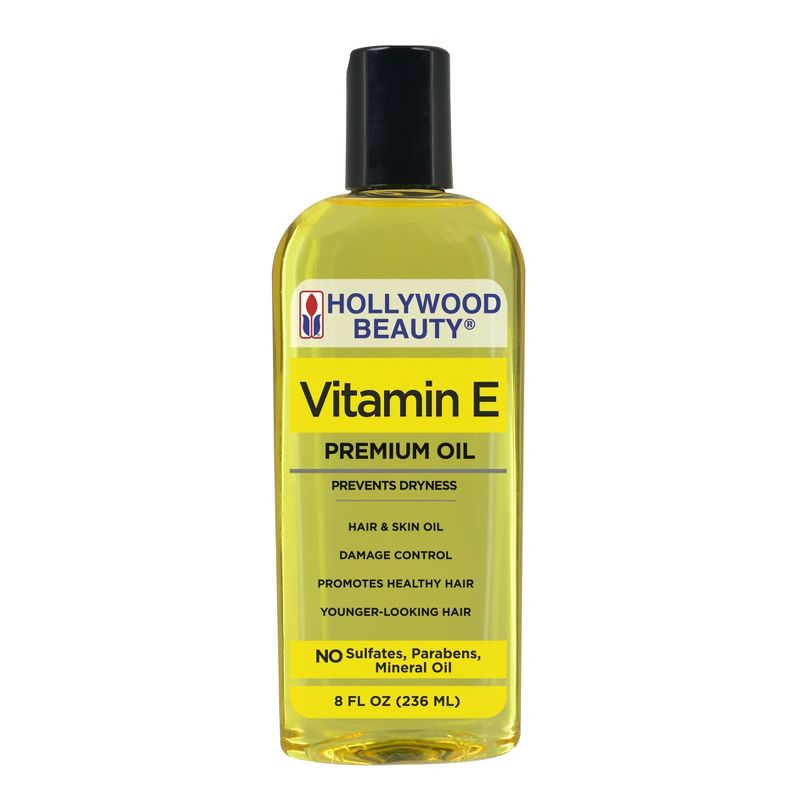 Hollywood Beauty Vitamin E Hair, Scalp and Skin Oil - 8 fl oz, 1 of 8