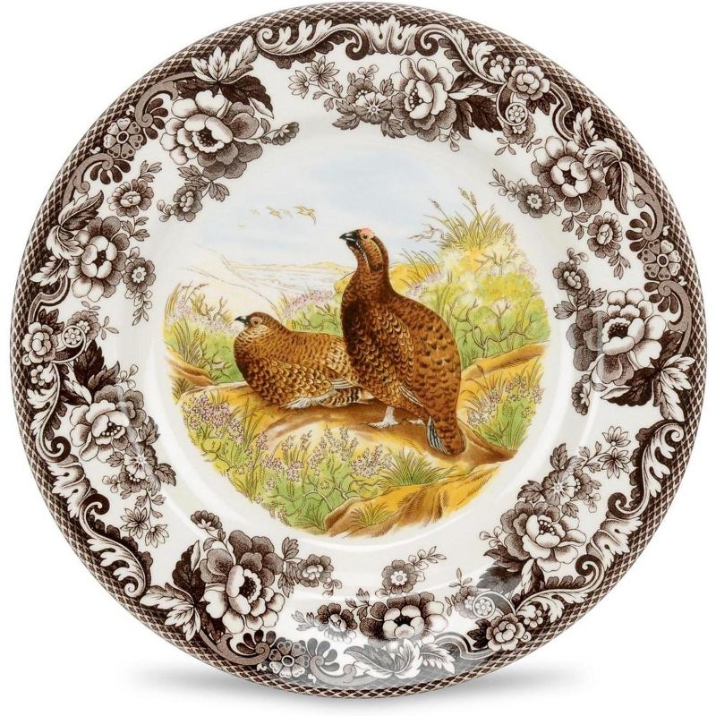 Spode Woodland 10.5” Dinner Plate, Perfect for Thanksgiving and Other Special Occasions, Made in England, Bird Motifs, 1 of 5