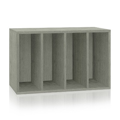 Way Basics Large Eco Stackable Purse Organizer Gray