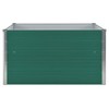 vidaXL Raised Garden Bed 39.4"x39.4"x17.7" Galvanized Steel Green - 3 of 4