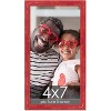 PosterPalooza | Photo Size Shabby Chic Red Picture Frame - UV Acrylic, Foam Board Backing, Hanging Hardware - 2 of 4