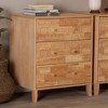 Baxton Studio Hosea Carved Honeycomb 3 Drawer Chest Natural - 4 of 4