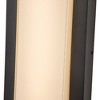 C Cattleya Matte Black Outdoor Dimmable LED Wall Lantern Sconce with Frosted Glass Shade - 4 of 4