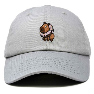 Dalix Capybara Donut Cap Embroidered Dad Baseball Hat Cotton Adjustable Womens - 1 of 4