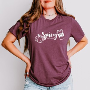 Simply Sage Market S.W.Smiley Spicy Pumpkin Spice Short Sleeve Tee - 1 of 4