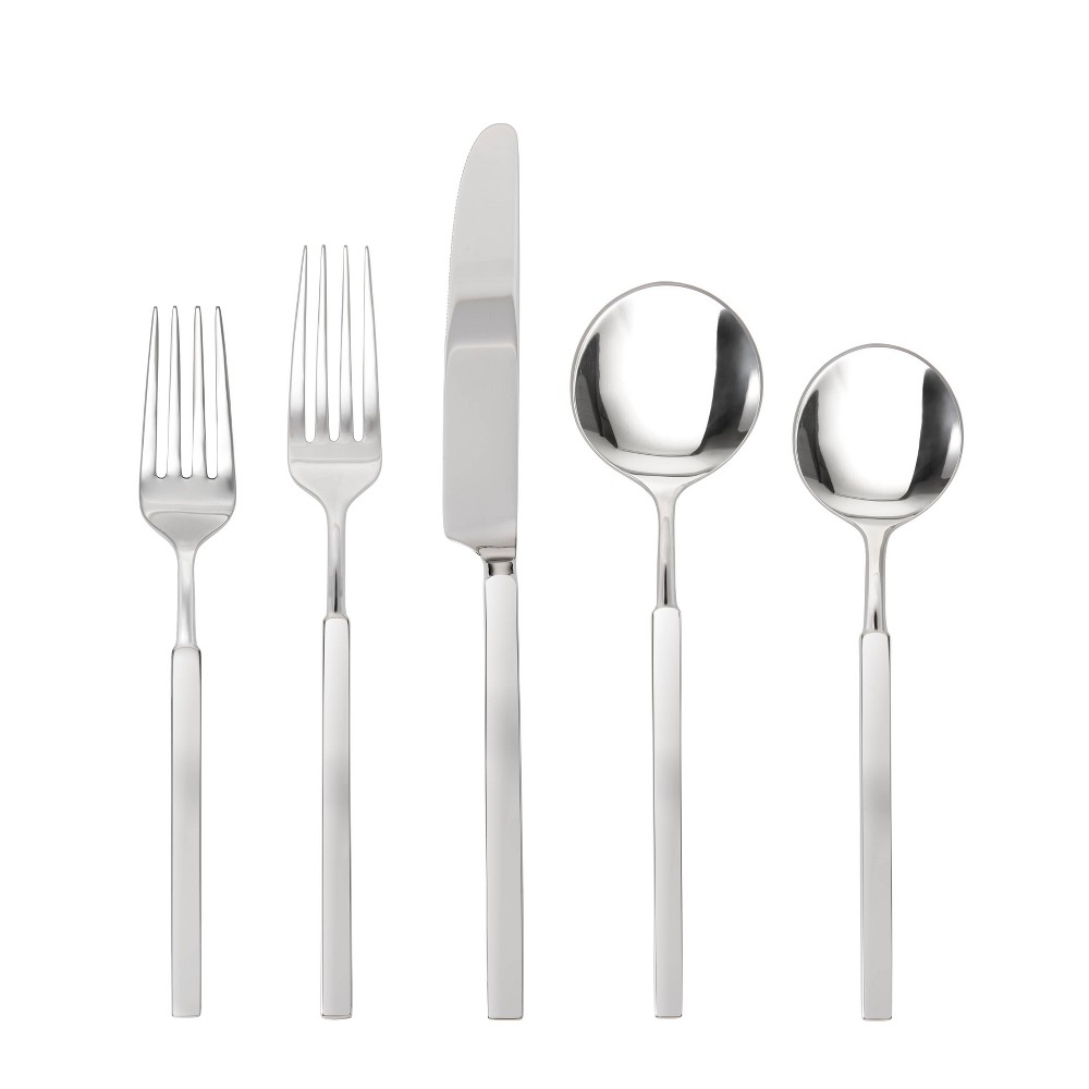 Photos - Other Appliances Fortessa Tableware Solutions 20pc Mirrored Jaxson Stainless Steel Flatware
