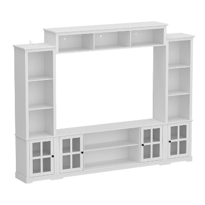 Famapy Convertible Modular TV Stand Combination with 2 Freestanding ...