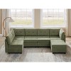 VANOMi Chenille Sectional Sofa with Ottoman - 2 of 4