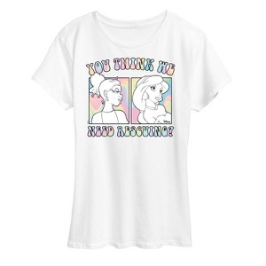Women's - Disney - You Think We Need Rescuing Short Sleeve Graphic T-Shirt - 1 of 4