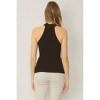 Women's Solid Ribbed Mock Neck Top - entro - 2 of 3