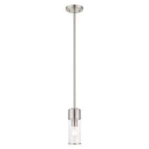 Livex Lighting Quincy 1 - Light Pendant in  Brushed Nickel - 1 of 4