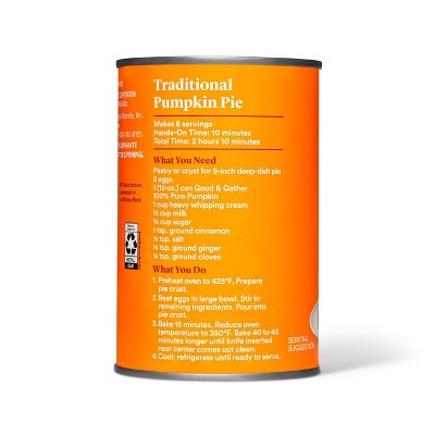 100% Pure Pumpkin - 15oz - Good & Gather™, 4 of 12