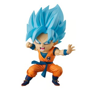 Bandai Dragon Ball Super Chibi Masters 3 Inch Vinyl Figure | Super Saiyan Blue Goku #01 - 1 of 4