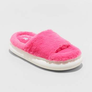 Kids' Tasha Platform Slide Slippers - art class™ Hot Pink