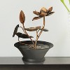 Ashton Begonia Flowers 10 1/4" High Small Zen Modern Indoor Decor Resin Tabletop Fountain Waterfall Desk Relaxation Bedroom - 2 of 4