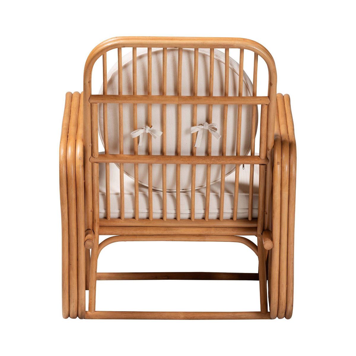 bali & pari Tiramisu Rattan Arm Chair Light Honey/White - thumbnail 5