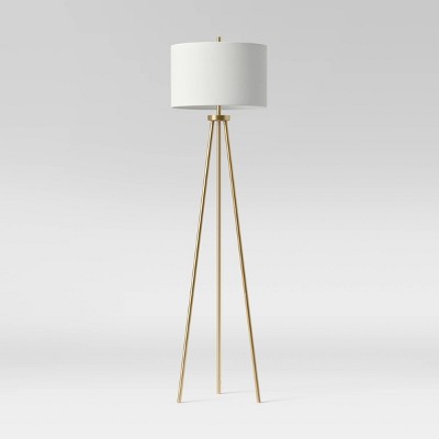 Ellis Tripod Floor Lamp Brass/White  - Project 62™