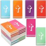 Juvale 36-Pack to Do Memo Notepads, Note Pads, Cross Design, 6 Colors, Blank Inside, 5x2.5 inches