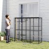 Weld Wire Catio Outdoor Indoor with Waterproof Cover, 4 Jumping Platforms, Hammock, for 1-3 Kittens - 3 of 4