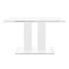 Armen Living 5pc Amanda Rectangular Dining Set White : Modern Metal Frame, Faux Leather Chairs, Seats 6 - 3 of 4