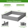 VisioGear Raised Garden Bed, Outdoor Wood Planter Box Over Floor, Gray, 48"*48"*10" - 3 of 4