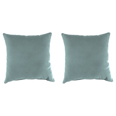 Outdoor Set Of 2 20" Accessory Toss PillowsIn Sunbrella Cast Mist  - Jordan Manufacturing