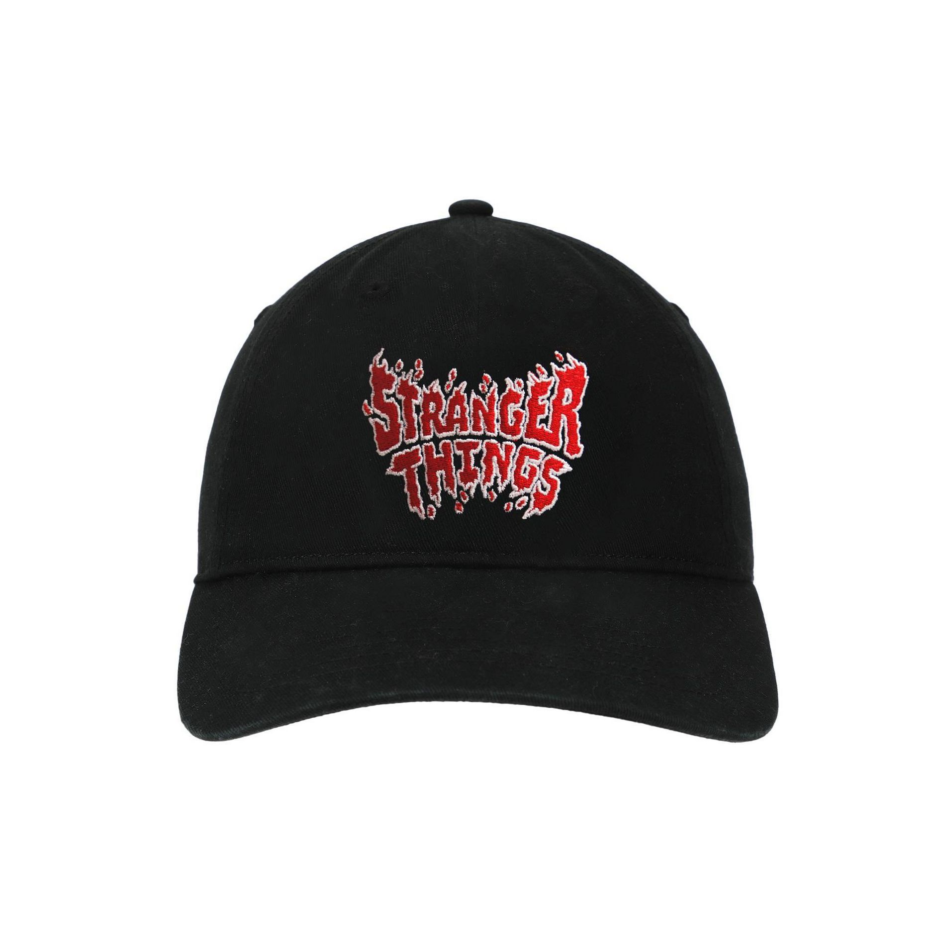 Men's Stranger Things Baseball Hats - Black/Red