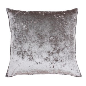 Ibenz Ice Velvet Oversize Square Throw Pillow Gray - Décor Therapy