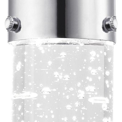Elysian Chrome Mini Pendant Light with Bubble Glass LED
