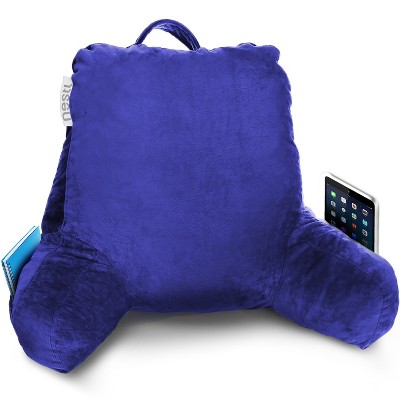 Nestl Memory Foam Reading Pillow, Reading & Bed Rest Pillow, Back Pillow with Pockets