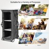 Tangkula Portable Outdoor Camping Storage Cabinet Folding Organizer Kitchen Table w/ 3 Shelves and Carry Bag for BBQ - 4 of 4