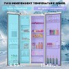 ZAFRO 20 Cu.ft. Large Refrigerator Fridge, 2 French Door Stainless Steel with Water Dispensor, Ice Maker for the Kitchen - 3 of 4