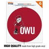 Ohio Wesleyan University Primary Logo Automotive Car Window Locker Circle Bumper Sticker - 3 of 4