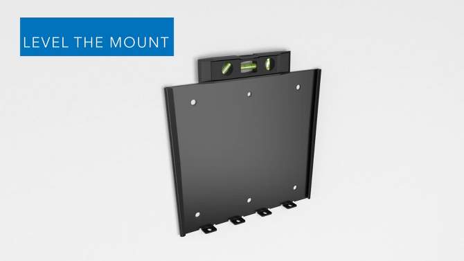 Mount-It! Low-Profile Fixed TV Wall Mount w/ Removable Plate | Flush Wall Mounting Bracket Fits 23" - 42" Screens Up To VESA 200x200 mm, 66 Lbs. Cap., 2 of 10, play video