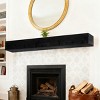 SEVOBAL Decorative Wall Shelf 60'' Floating Fireplace Mantel Solid Fir Wood Shelf for Living Room and Home Decor, Black, 60"*9"*6" - 3 of 4