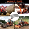 Thick Quick Tach Cut Out Mount Plate, Steel Skid Steer Quick Tach Attachment Adapter Plate Compatible with Bobcat, Kubota Tractors - 3 of 4