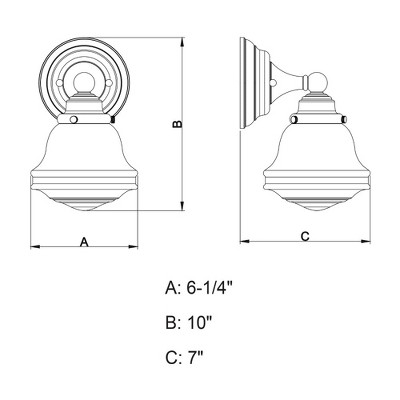 Huntley Bronze 10.5" Mid-Century Modern Vanity Light